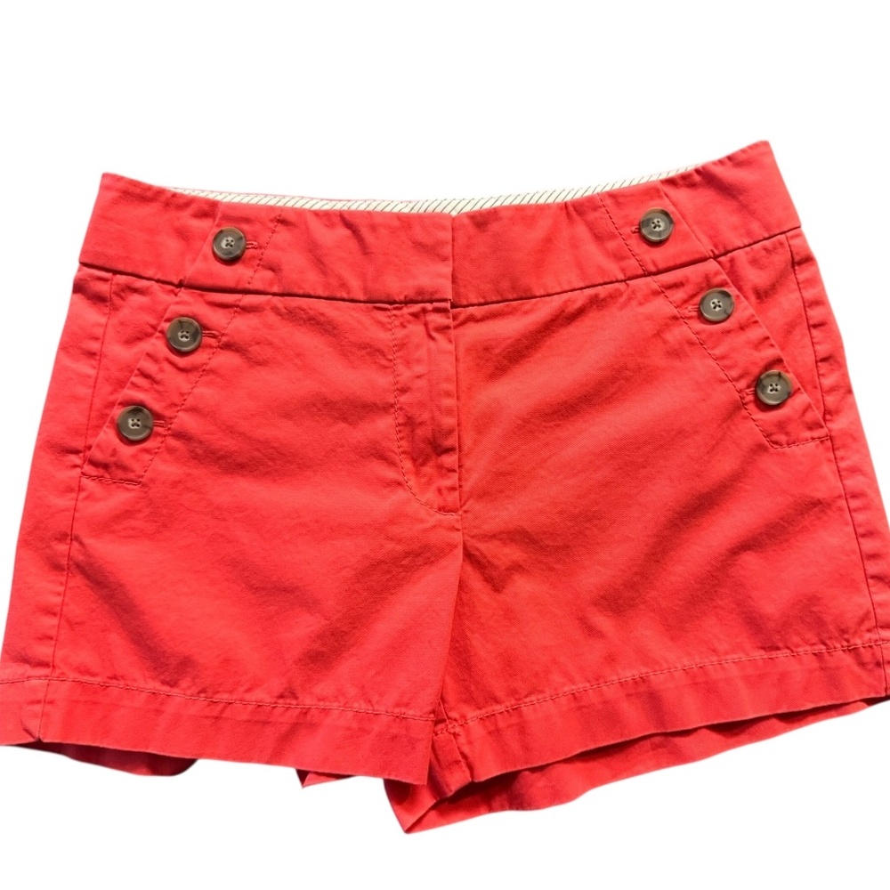 LOFT Coral Riviera Shorts, Size 6